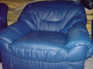 fotel textil bőrből kopott állapotban kárpitozás előtt